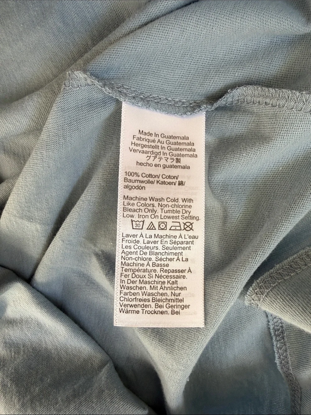 NWT 100% Cotton J. Crew Men’s Crewneck T-Shirt in Pale Blue